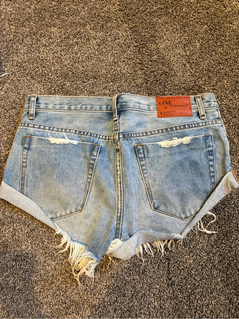 One Teaspoon Bandits Denim Shorts